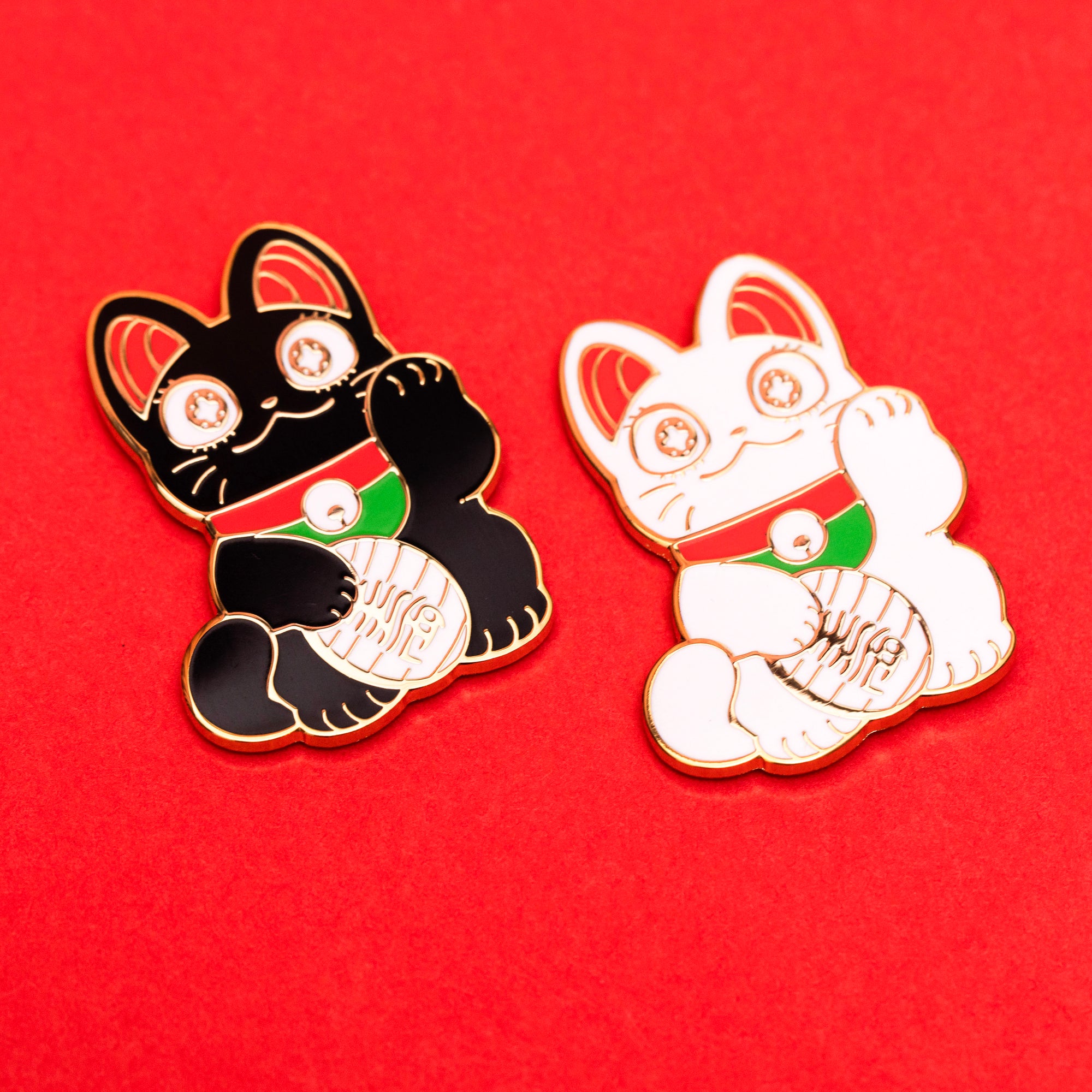 Lucky Cat Enamel Pin