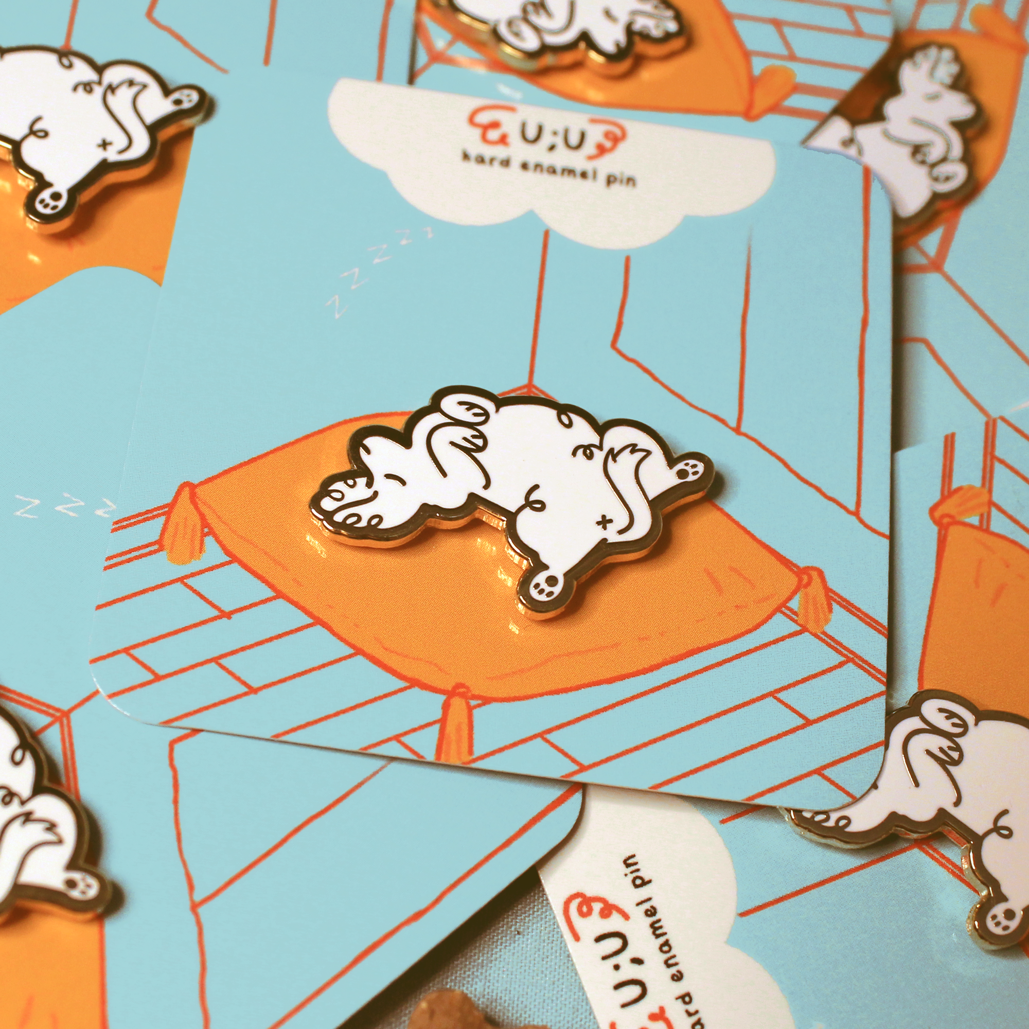 "Sleepy Puppy" Hard Enamel Pin - 3