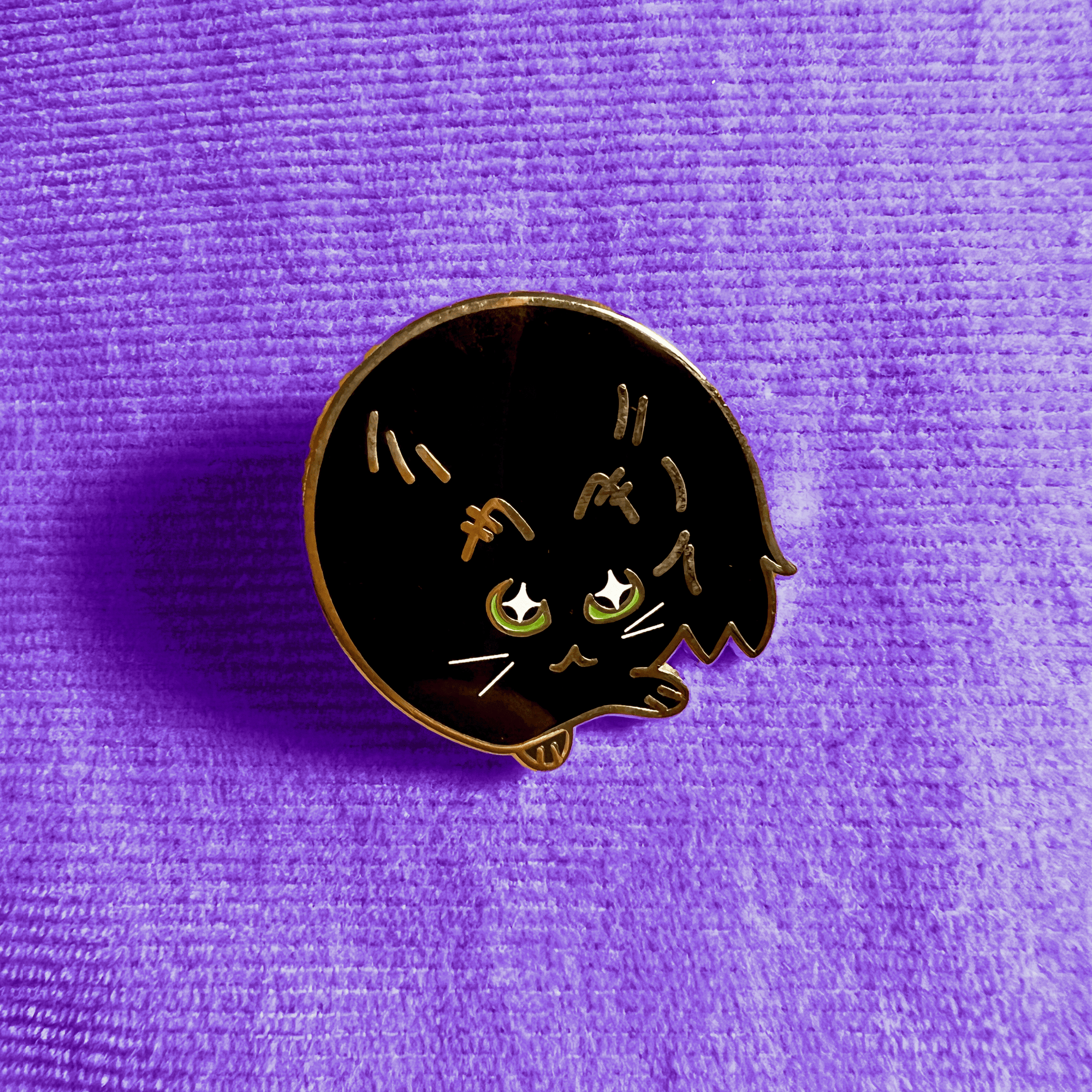 "Night Vision Cat" Hard Enamel Pin - 3