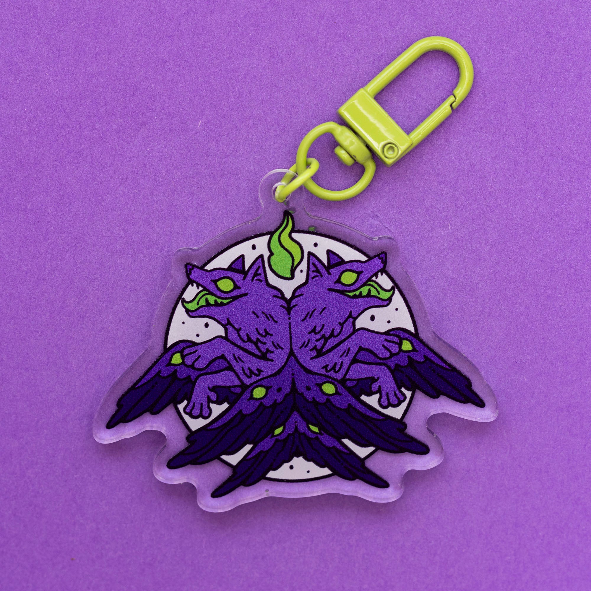 Genderqueer Angel Keychain