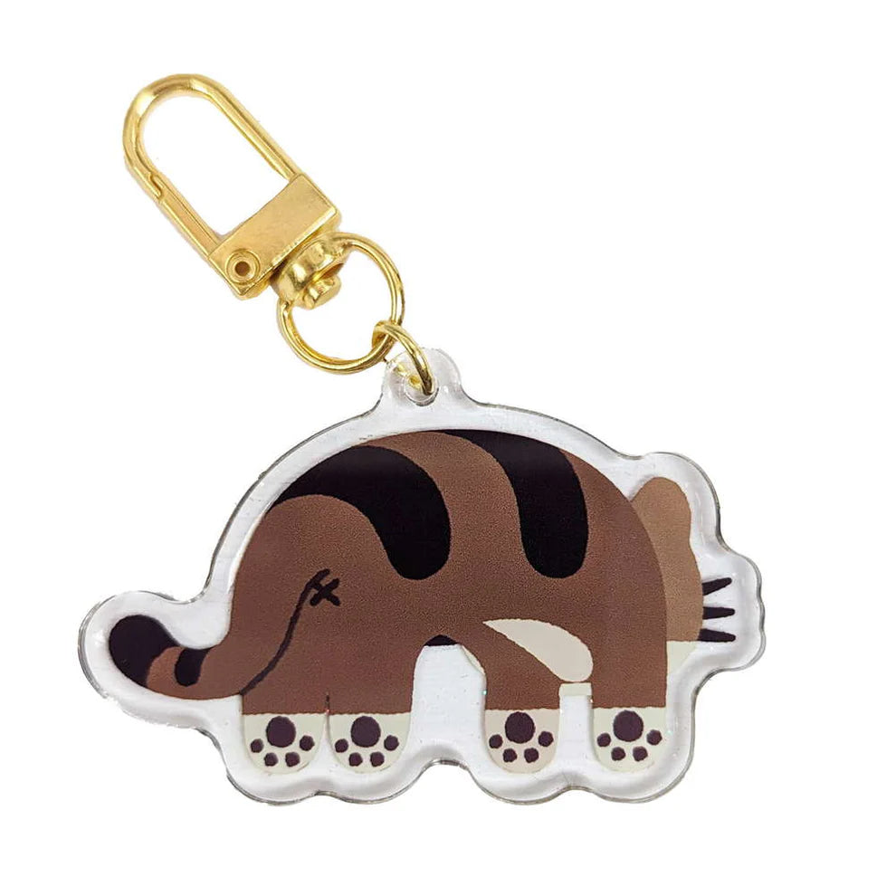 Brown Tabby Cat Keychain