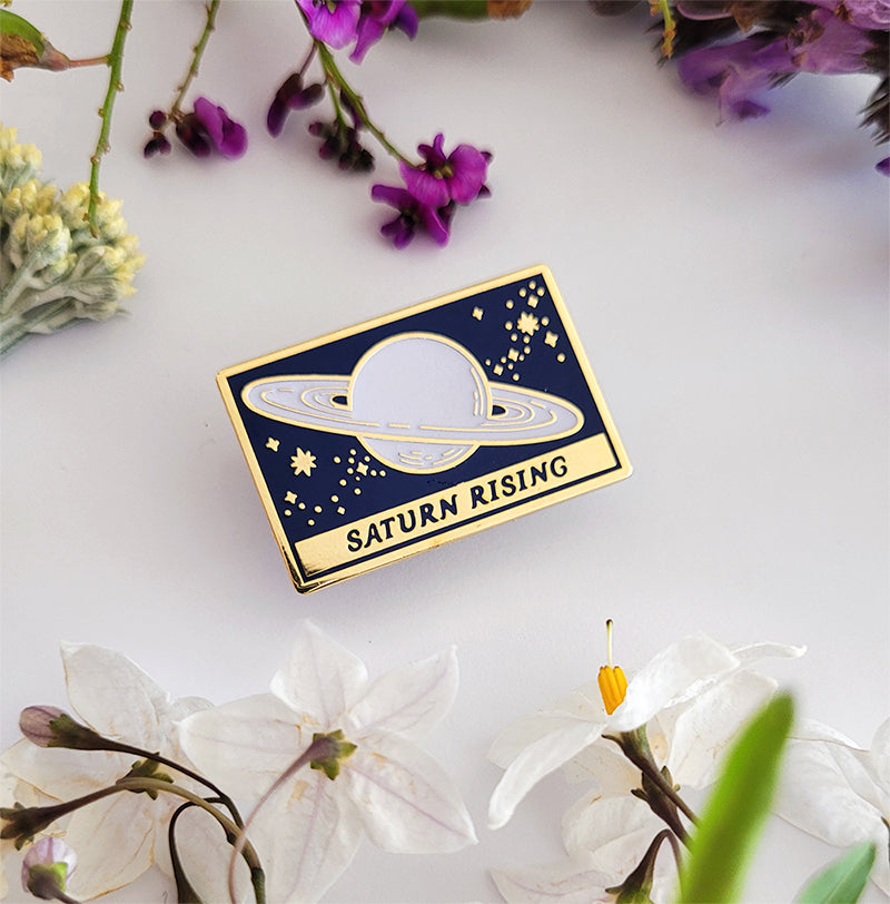 Saturn Rising Enamel pin