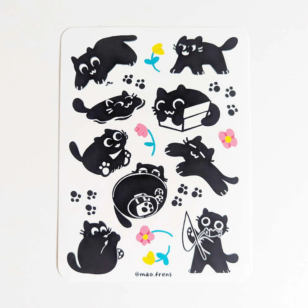 Kiki Black Cat Sticker Sheet