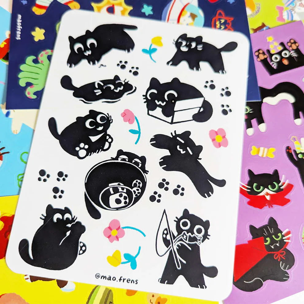 Kiki Black Cat Sticker Sheet