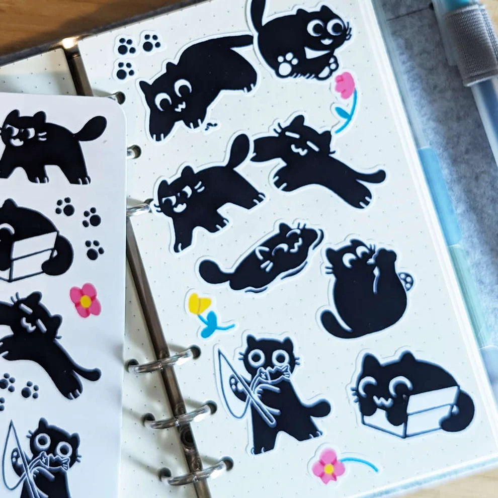 Kiki Black Cat Sticker Sheet