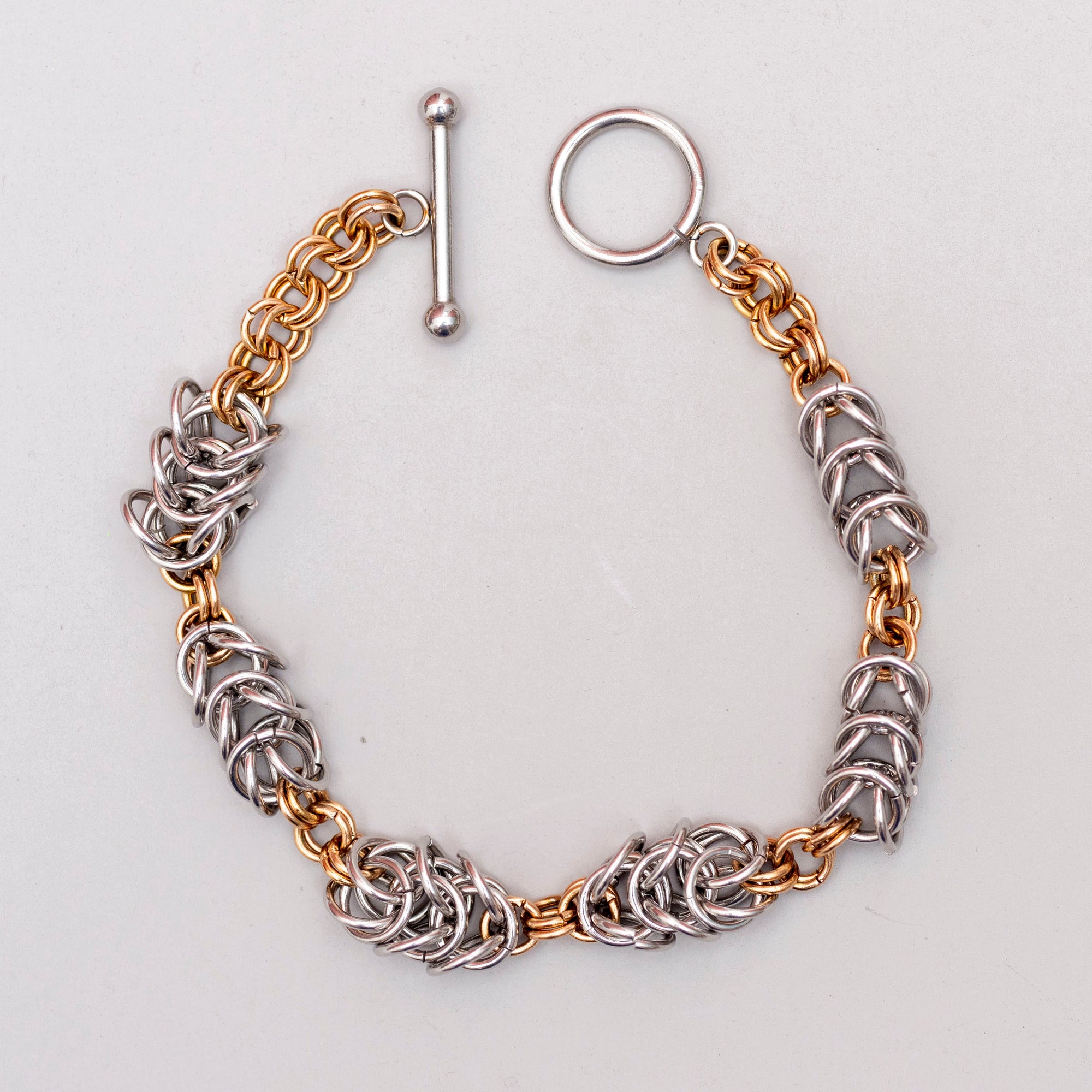 Half Byzantine chain bracelet 