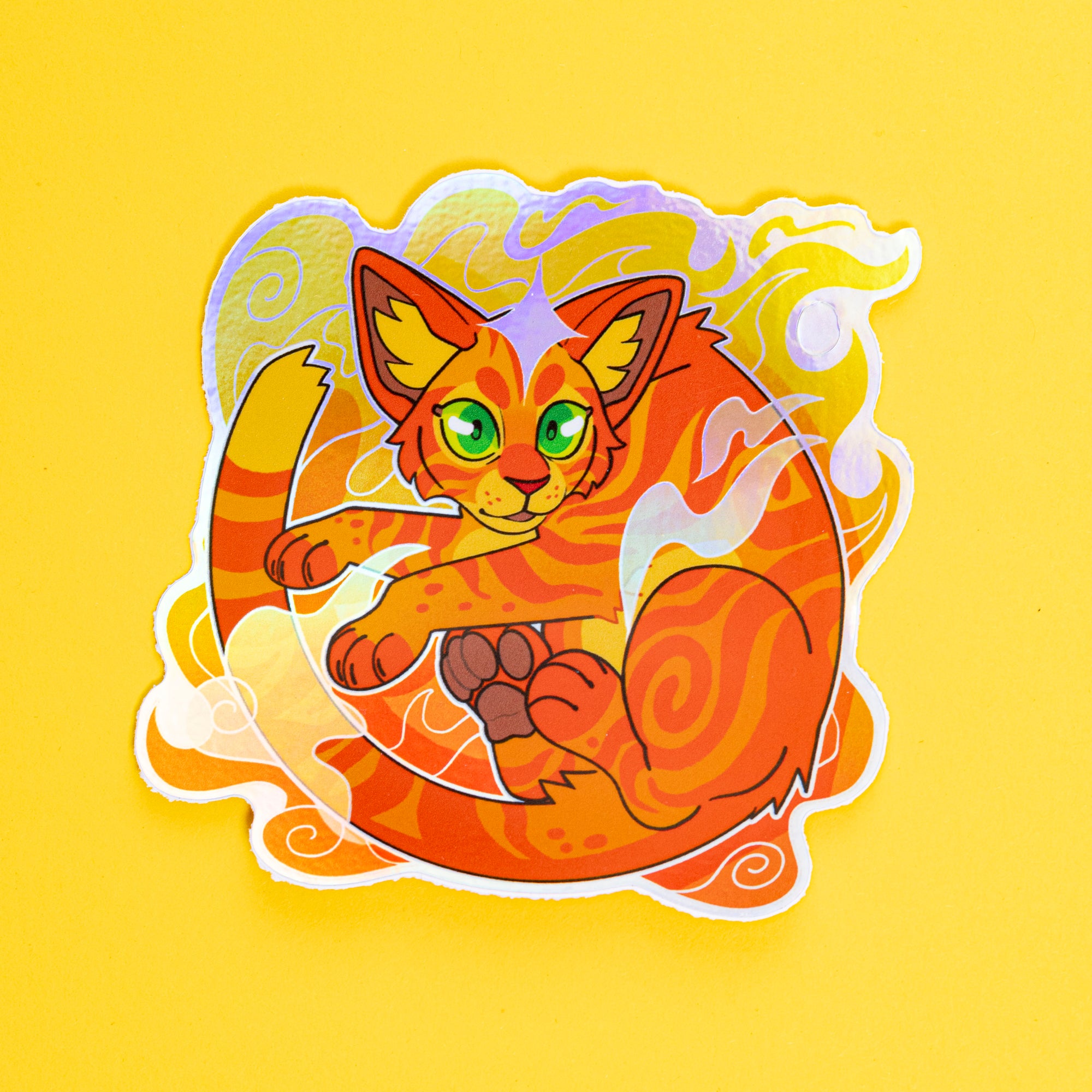 Firestar Holo Vinyl Sticker