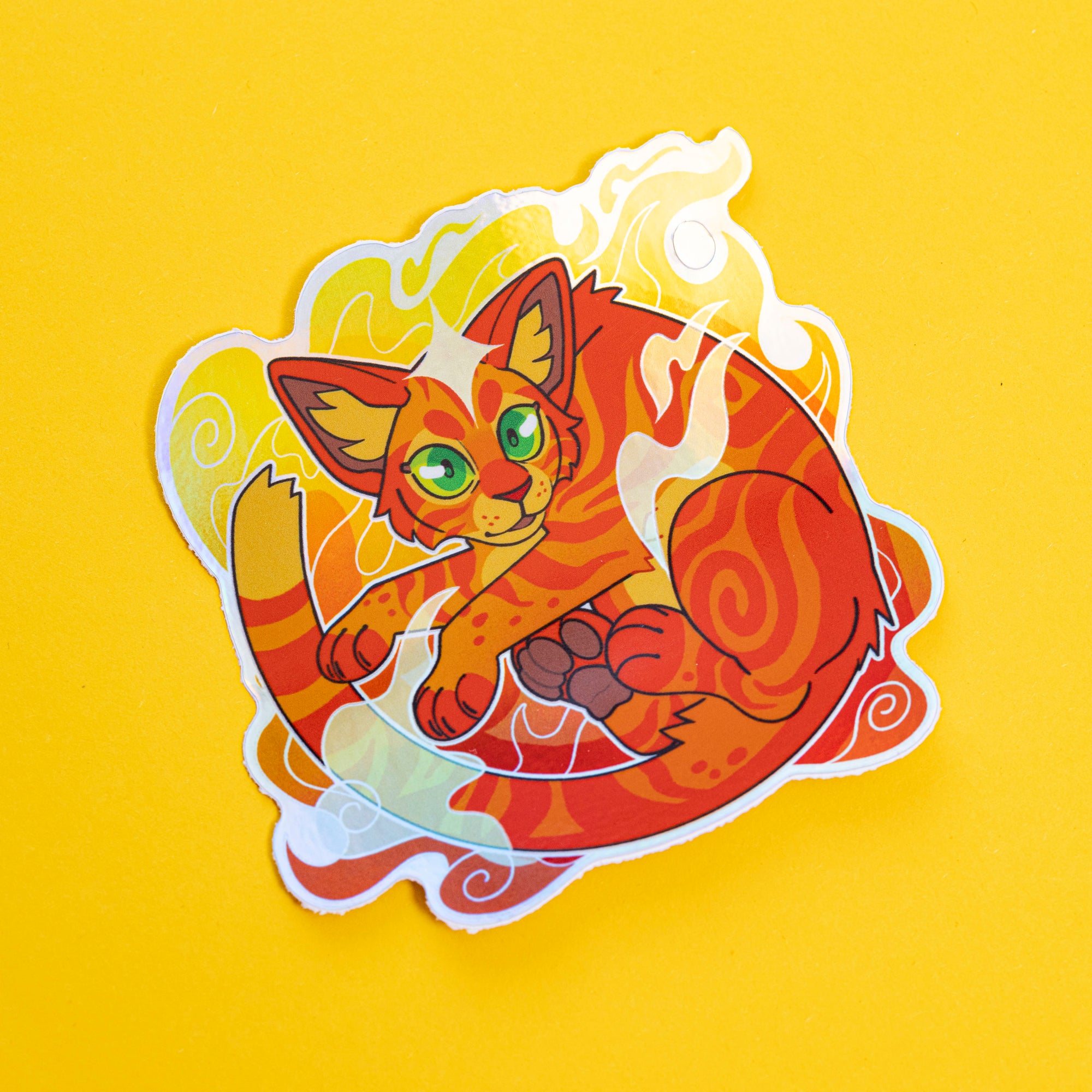 Firestar Holo Vinyl Sticker