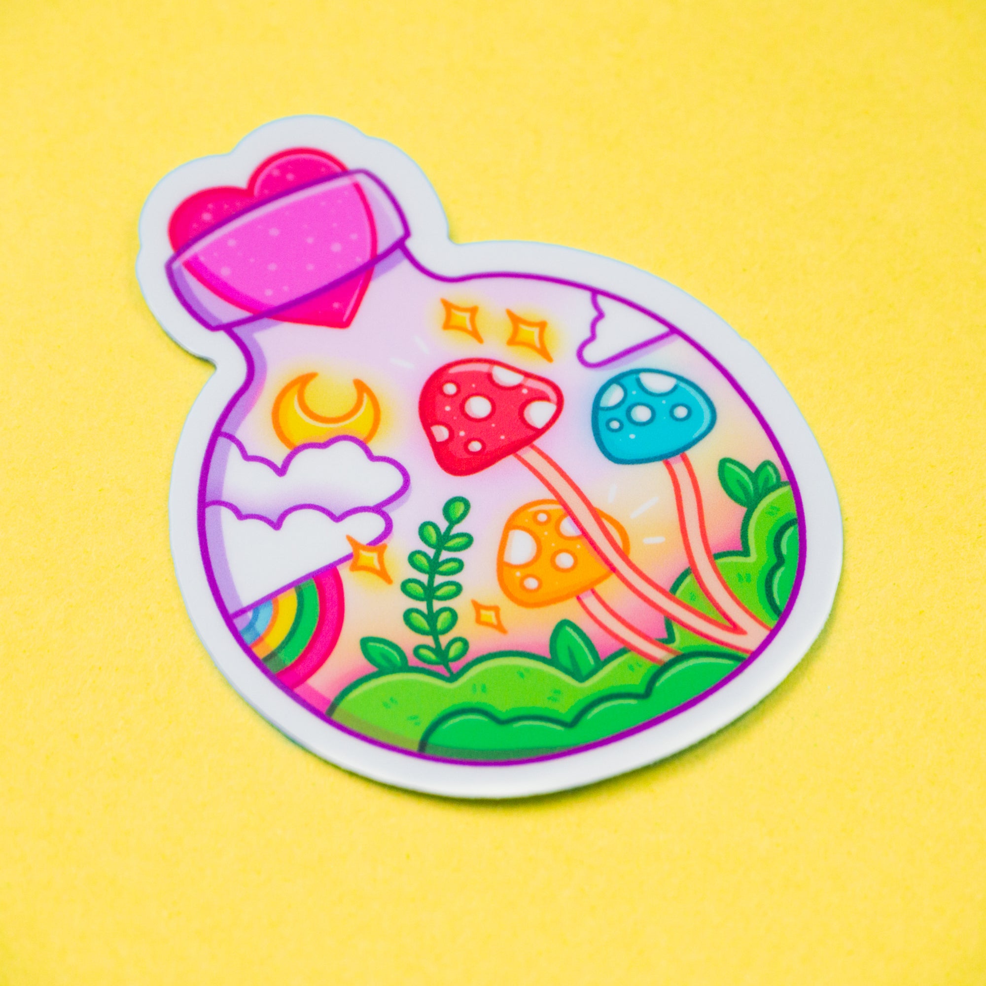 Mushroom Potion Vinyl Sticker