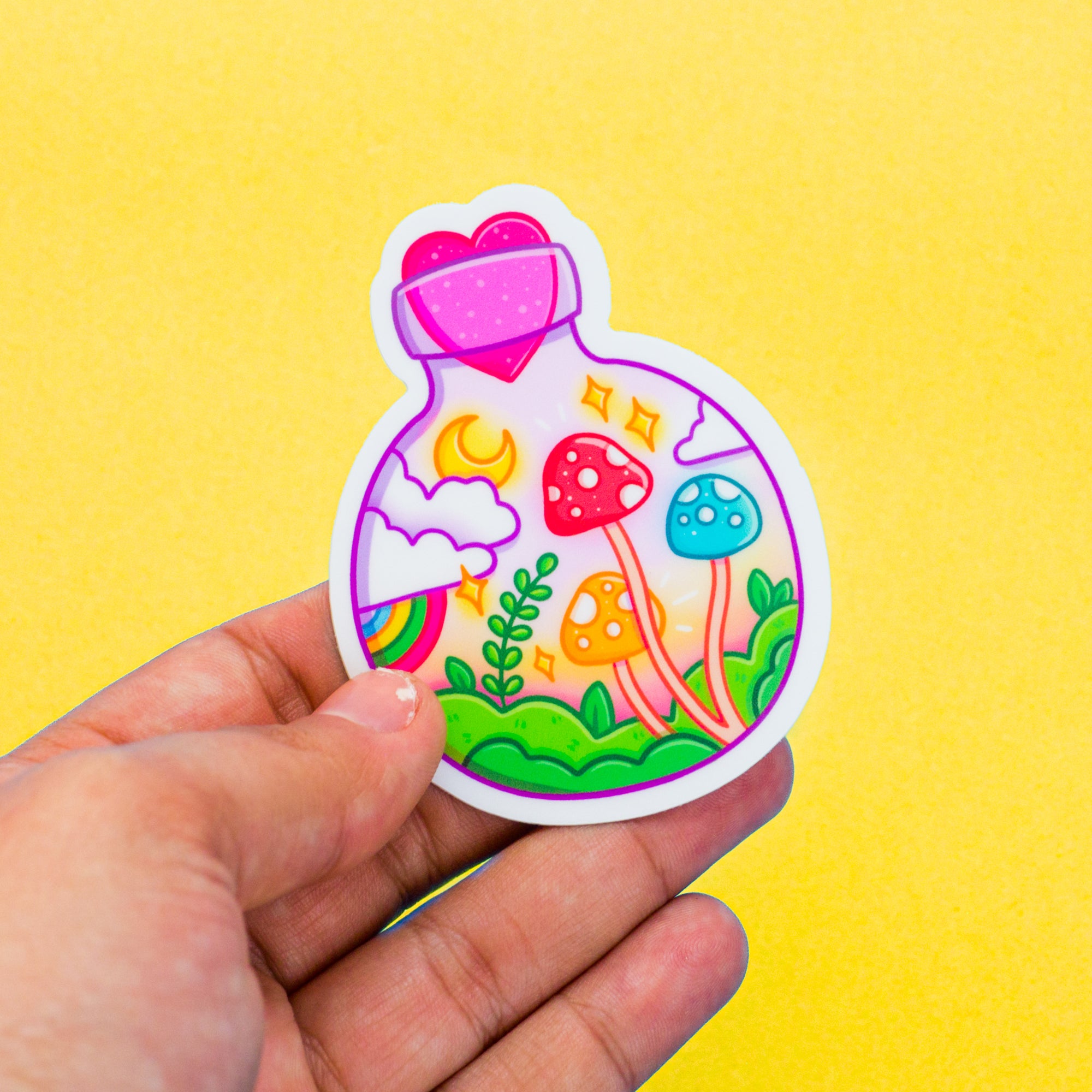 Mushroom Potion Vinyl Sticker