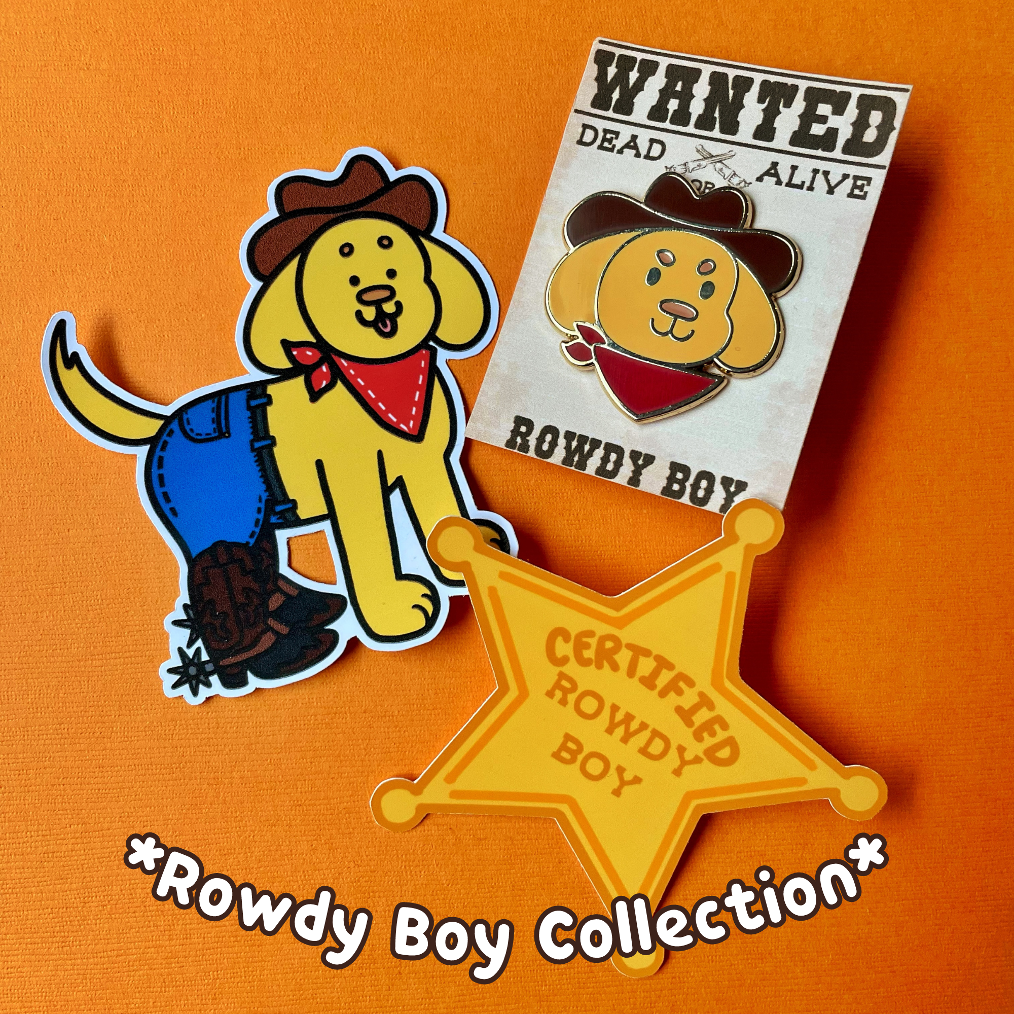 Cowboy Dog Sticker