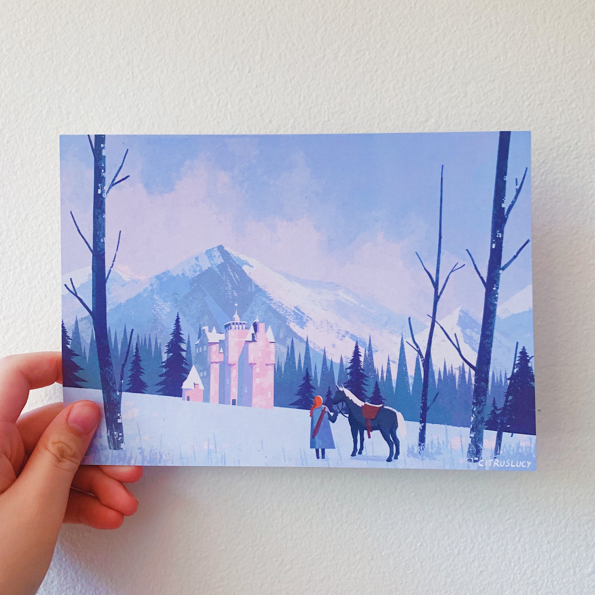 Snowy Castle Print